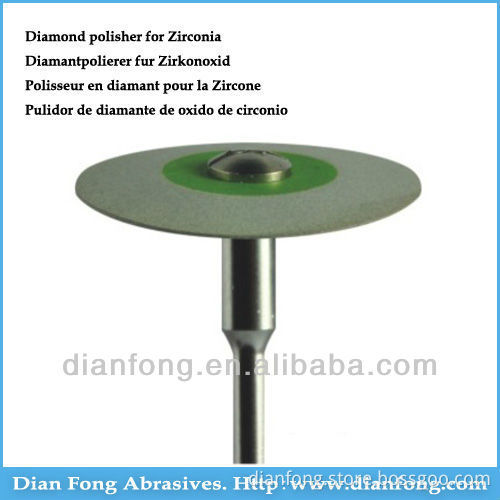 D1F HP Shank Wheel Diamond Impregnated Synthetic Rubber Heatless Polisher For Dental Hand Tools